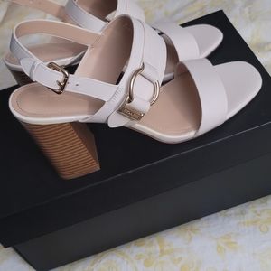Coach white sandal